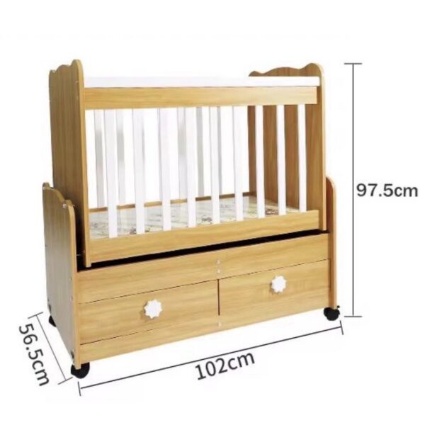 Berceau en bois balancable